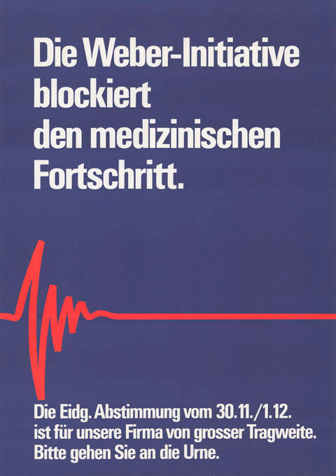 Die Weber-Initiative blockiert den medizinischen Fortschritt.