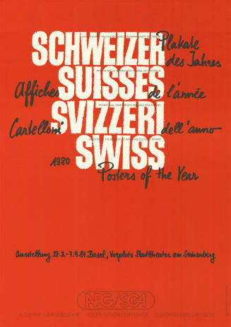 Schweizer […] Plakate des Jahres 1980, APG/SGA