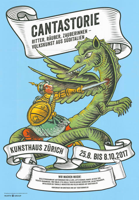 Cantastorie, Ritter, Räuber, Zauberinnen – Volkskunst aus Süditalien, Kunsthaus Zürich