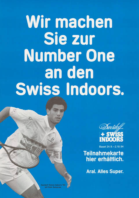 Wir machen Sie zur Number One an den Swiss Indoors. Davidoff Swiss Indoors, Basel