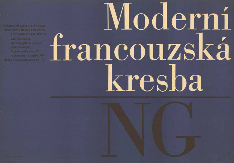 Moderní francouzská kresba, NG, Národní Galerie v Praze