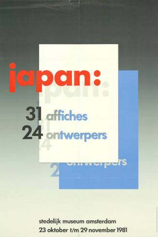 Japan: 31 affiches, 24 ontwepers, Stedelijk Museum Amsterdam