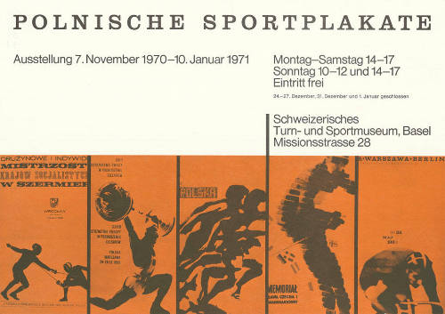 Polnische Sportplakate, Schweizerisches Turn- und Sportmuseum, Basel