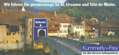 Wir führen Sie geradewegs zu St. Ursanne und Tête de Moine. Kümmerly + Frey