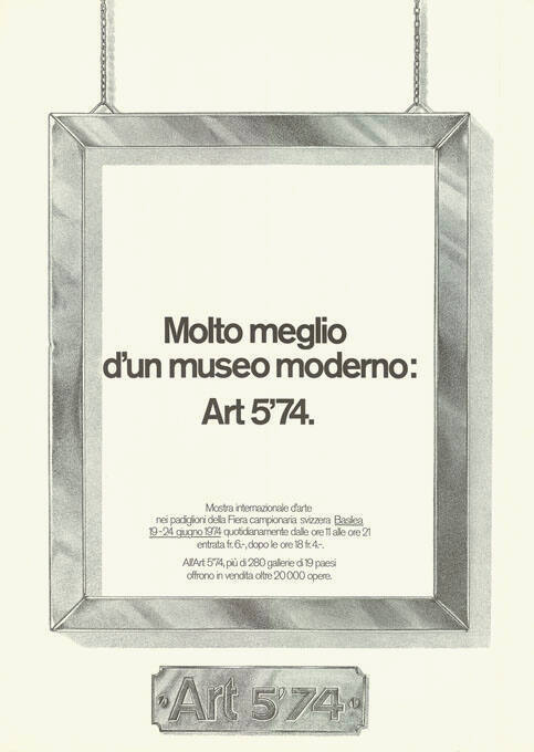 Molto meglio d’un museo moderno: Art 5’74