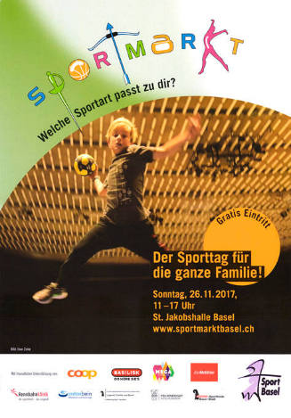 Sportmarkt, Welche Sportart passt zu dir? Der Sporttag für die ganze Familie, St. Jakobshalle Basel