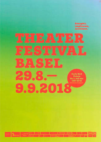 Theater Festival Basel, Eintopfen, umpflanzen, ausreissen.