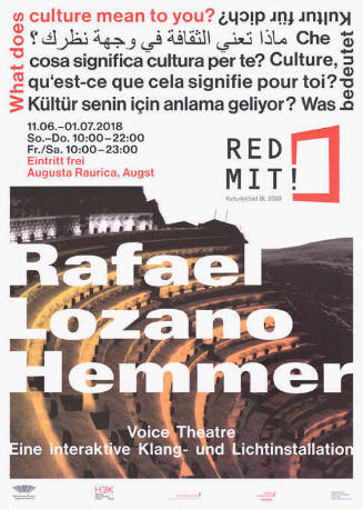 Red mit! Rafael Lozano Hemmer, Augusta Raurica