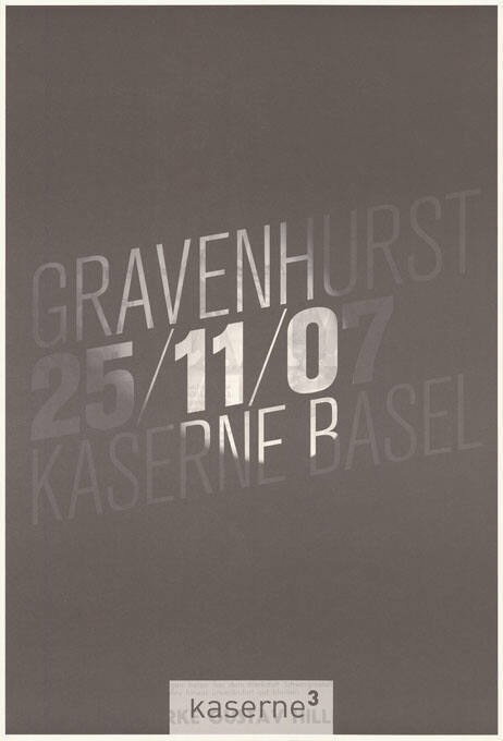 Gravenhurst, 25/11/07, Kaserne Basel