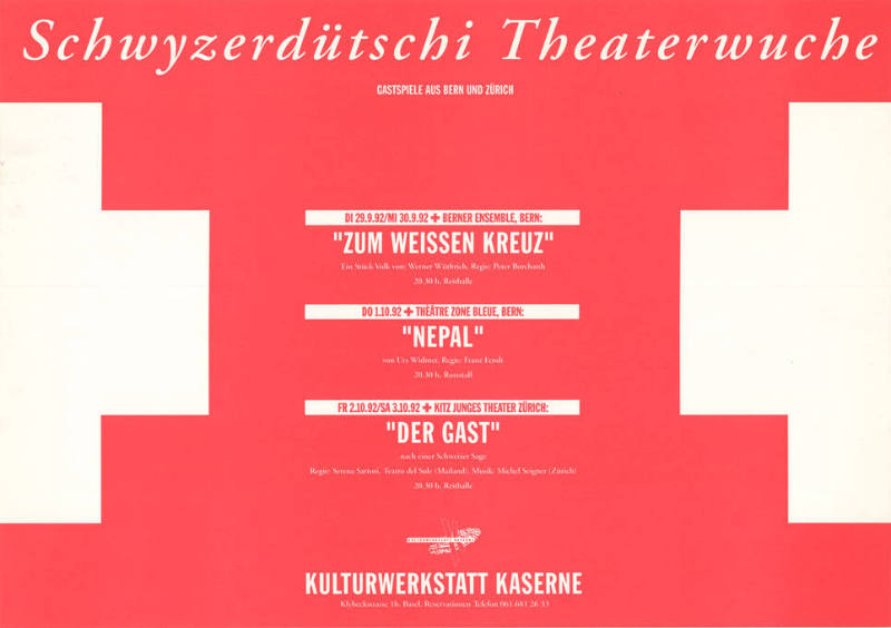 Schwyzerdütschi Theatherwuche, Kulturwerkstatt Kaserne