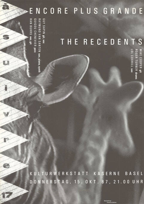 Encore plus grande, The Recedents, Kulturwerkstatt Kaserne Basel