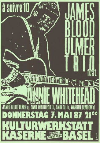 James Blood Ulmer Trio, Annie Whitehead, Kulturwerkstatt Kaserne Basel