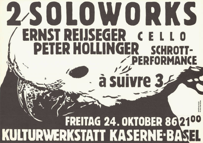 2 Soloworks, Ernst Reijseger, Peter Hollinger, Kulturwerkstatt Kaserne, Basel