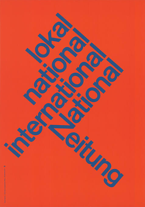 Lokal, National, International, National-Zeitung