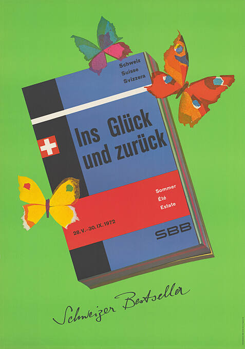 Ins Glück und zurück, Schweizer Bestseller, SBB Sommerfahrplan