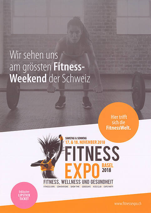 Wir sehen uns am grössten Fitness-Weekend der Schweiz, Fitness Expo