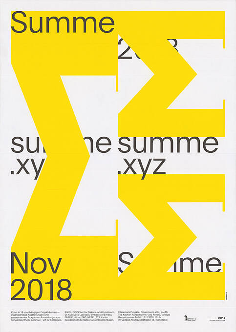 Σ, summe.xyz, Nov 2018