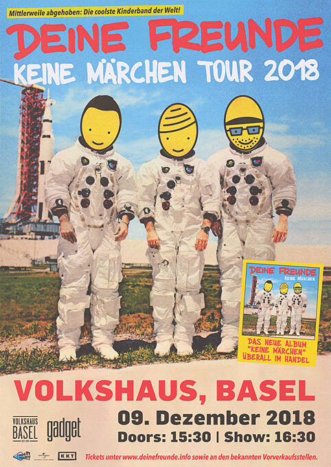 Deine Freunde, Keine Märchen Tour 2018, Volkshaus Basel