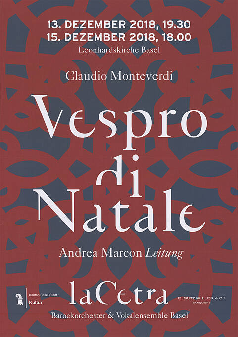 Vespro di natale, la Cetra