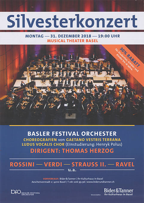 Silvesterkonzert, Musical Theater Basel