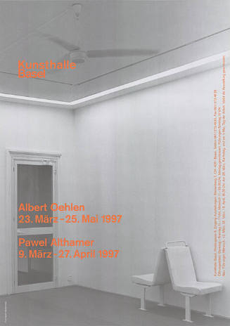 Albert Oehlen, Pawel Althamer, Kunsthalle Basel