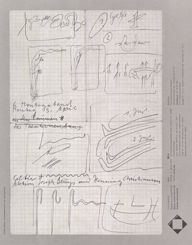 Celtic + […], Aktion Joseph Beuys und Henning Christiansen, Basler Theater