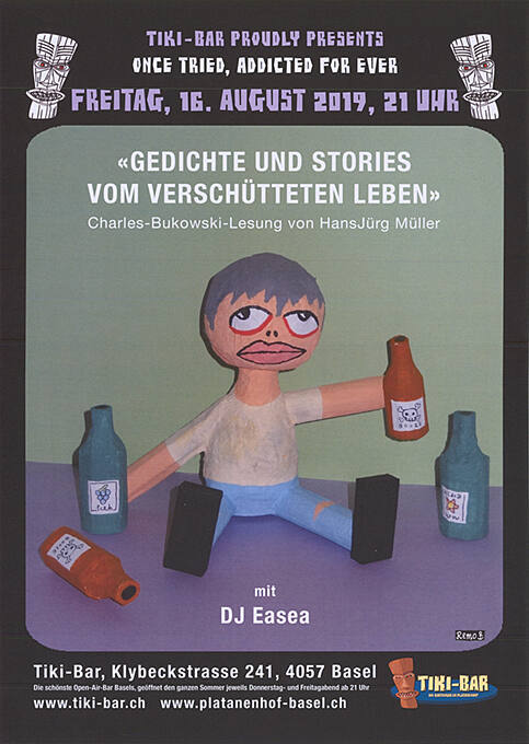 "Gedichte und Stories vom verschütteten Leben", Tiki-Bar