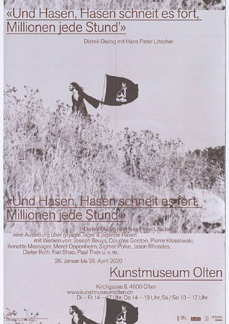 «Und Hasen, Hasen schneit es fort, Millionen jede Stund’», Disteli-Dialog mit Hans Peter Litscher, Kunstmuseum Olten