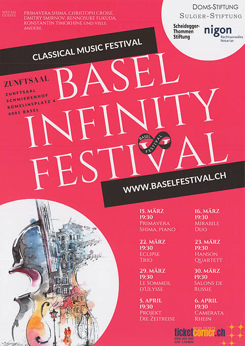 Basel Infinity Festival, Zunftsaal Schmiedenhof