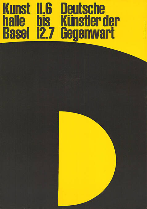 Deutsche Künstler der Gegenwart, Kunsthalle Basel