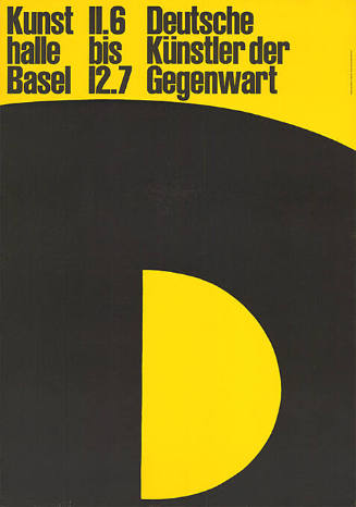 Deutsche Künstler der Gegenwart, Kunsthalle Basel