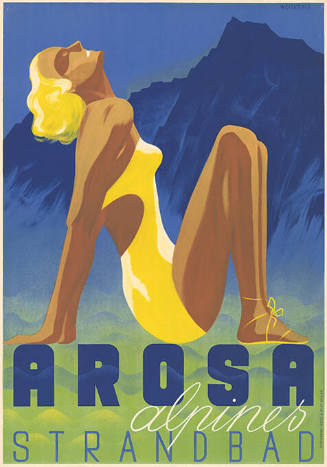 Arosa, alpines Strandbad