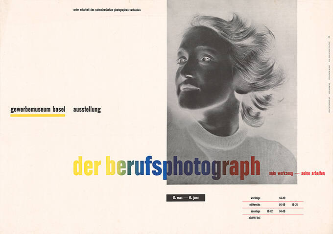 Der Berufsphotograph, sein Werkzeug – seine Arbeiten, Gewerbemuseum Basel