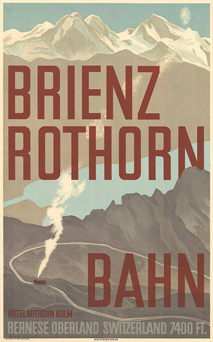 Brienz Rothorn Bahn, Hotel Rothorn Kulm, Bernese Oberland, Switzerland