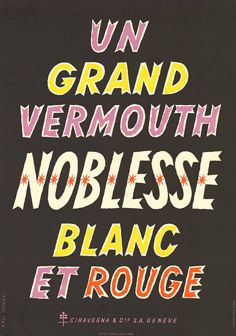 Un grand vermouth, Noblesse, Blanc et rouge