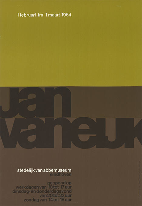 Jan van Eijk, Stedelijk Van Abbemuseum