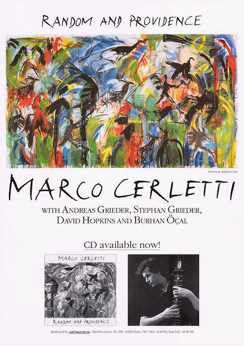 Marco Cerletti, Random and Providence, CD available now!