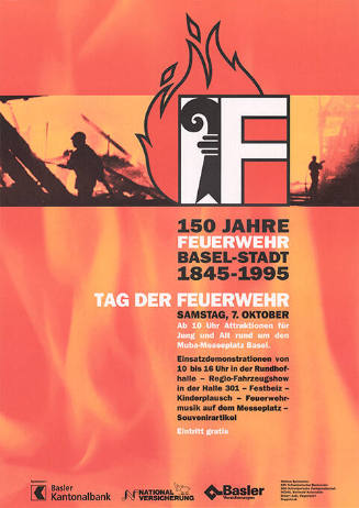 150 Jahre Feuerwehr Basel-Stadt, 1845-1995, Tag der Feuerwehr