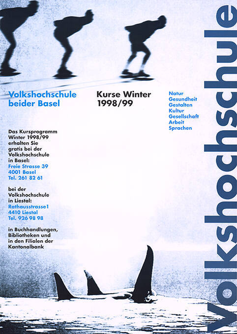 Volkshochschule beider Basel, Kurse Winter 1998/99