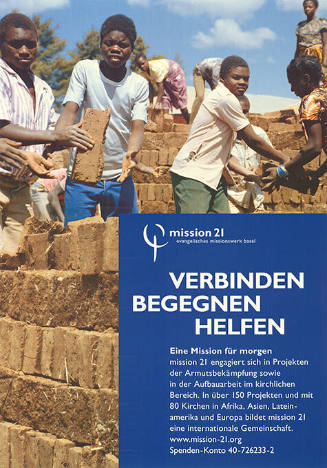 Mission 21, Verbinden, Begegnen, Helfen