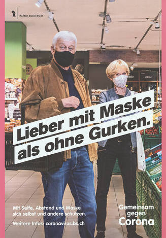 Lieber mit Maske als ohne Gurken. Gemeinsam gegen Corona