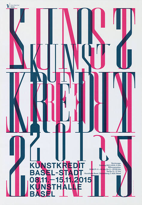 Kunstkredit Basel-Stadt, 2015, Kunsthalle Basel