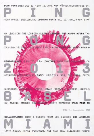 Ping Pong 2013 Basel Miami