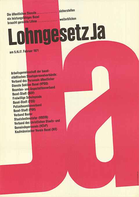 Lohngesetz Ja