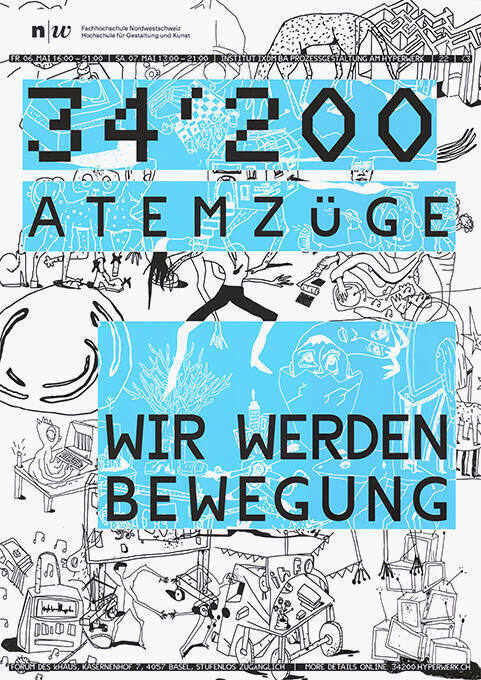 34’200 Atemzüge, Wir werden Bewegung, Institut IXDM BA Prozessgestaltung am Hyperwerk, FHNW