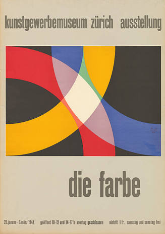 Die Farbe, Kunstgewerbemuseum Zürich, Ausstellung