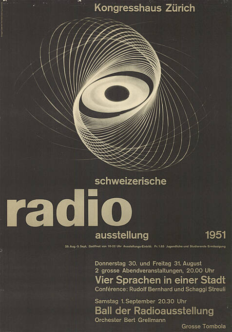 Schweizerische Radio Ausstellung, Kongresshaus Zürich