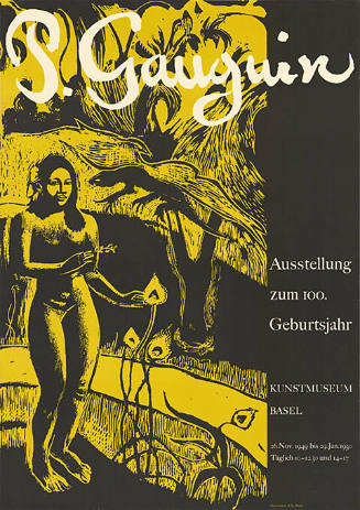 P. Gauguin, Ausstellung zum 100. Geburtsjahr, Kunstmuseum Basel