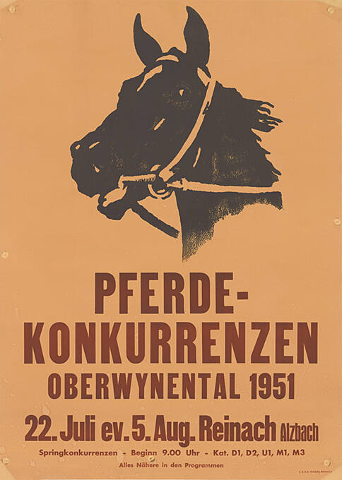 Pferdekonkurrenzen, Oberwynental 1951