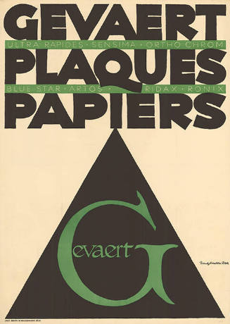 Gevaert, Plaques papiers